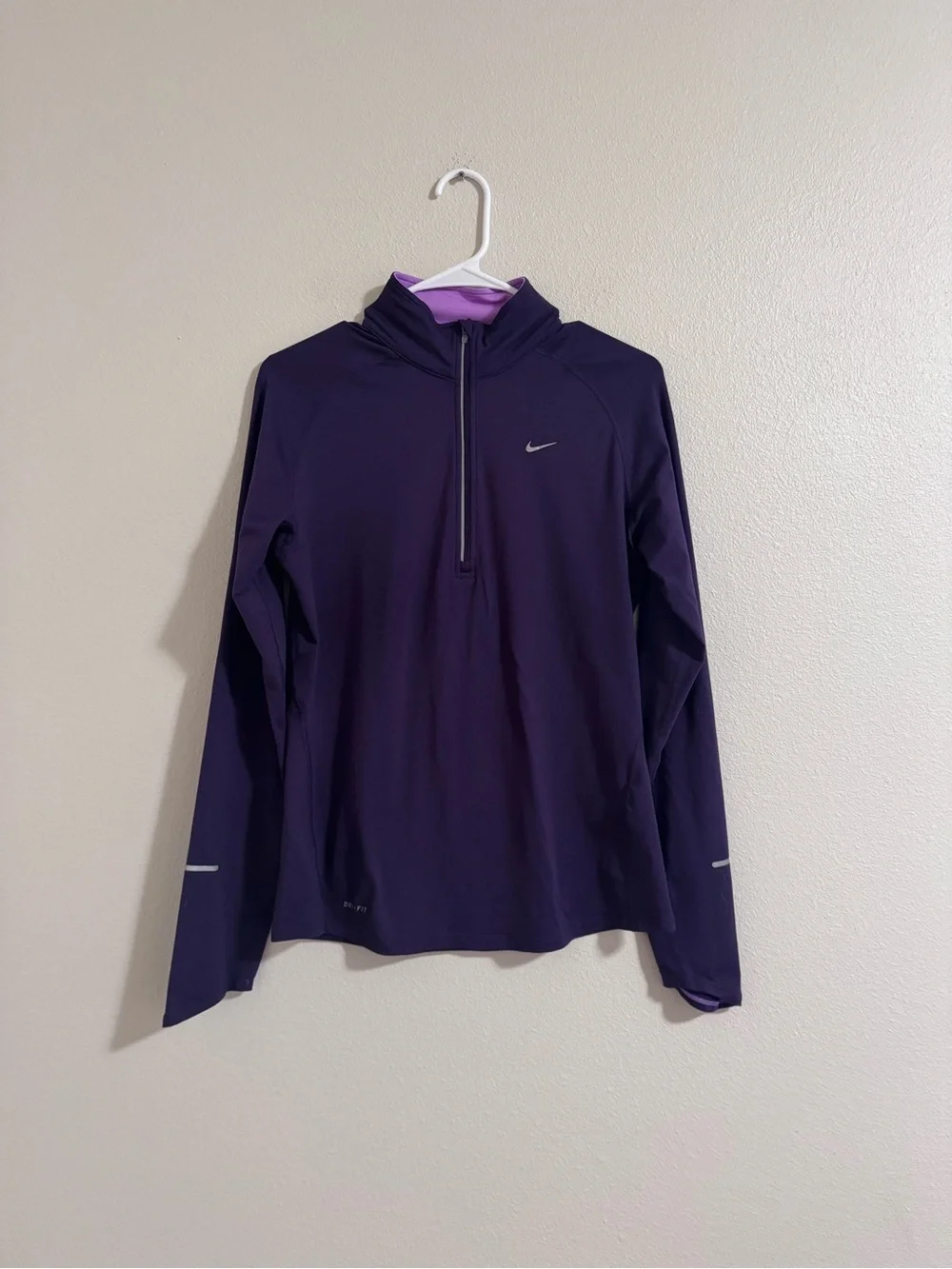 Nike Purple Half-Zip Running Top